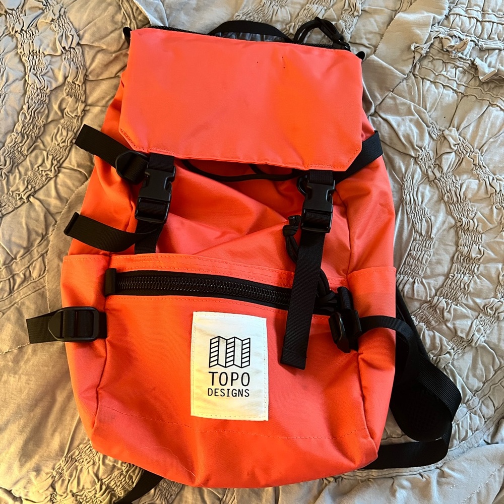 Topo Designs River Pack Mini in Coral